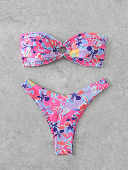 Sommerlicher Push-Up-Bikini im brasilianischen Stil – ideal für Strand und Pool
