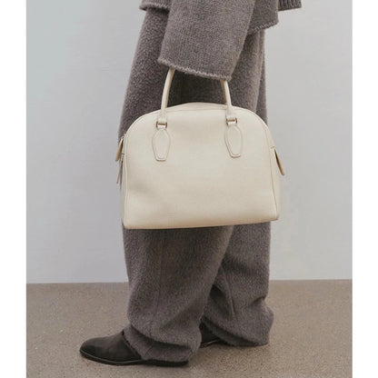Kalbsleder Top-Handle Handtasche | Minimalistisch