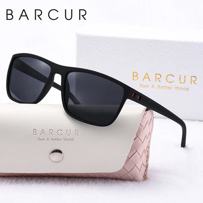 Damen-Sonnenbrille quadratisch weiß rosa PC Sport UV400 polarisiert