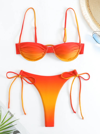 Sexy Push-Up Bikini-Set für Damen – Brasilianischer Stil, ideal für Strand und Pool