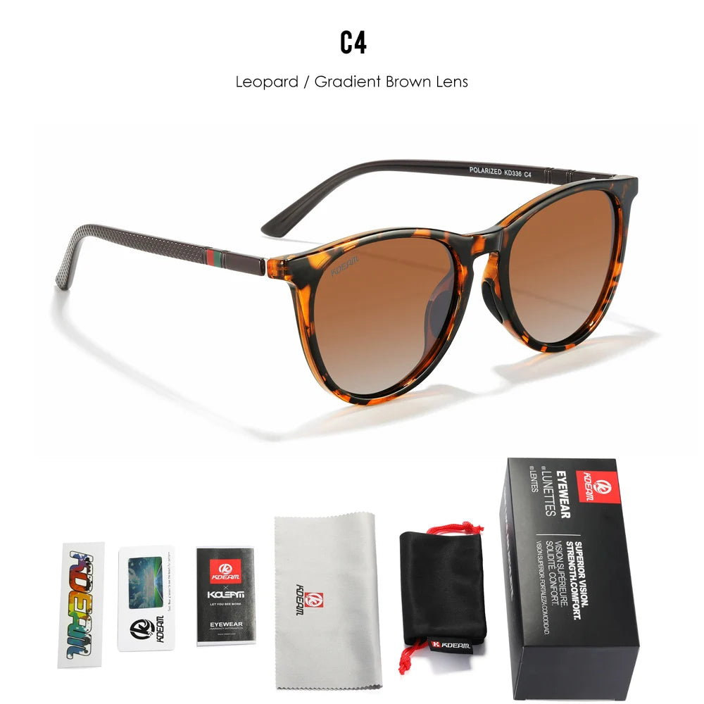 Damen-Sonnenbrille Vintage photochrom polarisiert Reisen Fahren Wandern