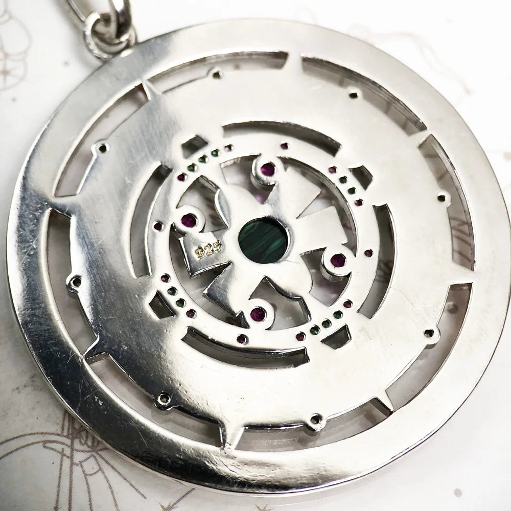 Damen-Charm-Anhänger Amulett magisch Natur Glück aus Sterlingsilber