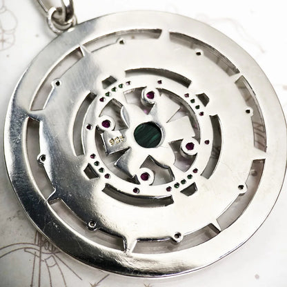 Damen-Charm-Anhänger Amulett magisch Natur Glück aus Sterlingsilber