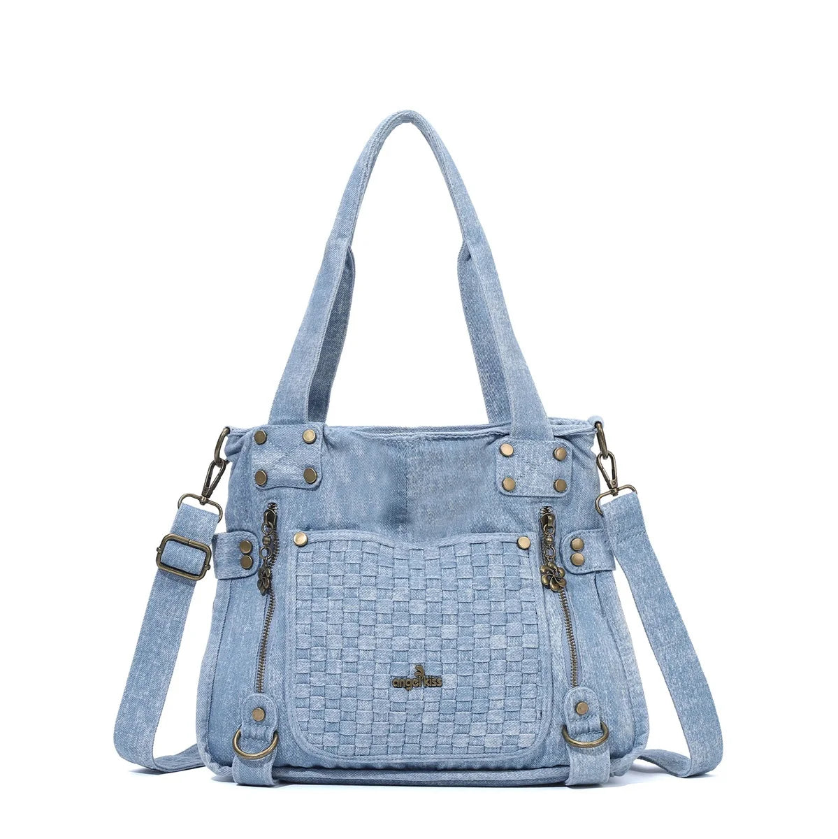 Damen-Schultertasche Denim Großes Fassungsvermögen Ideal für Alltag und Reisen unterwegs