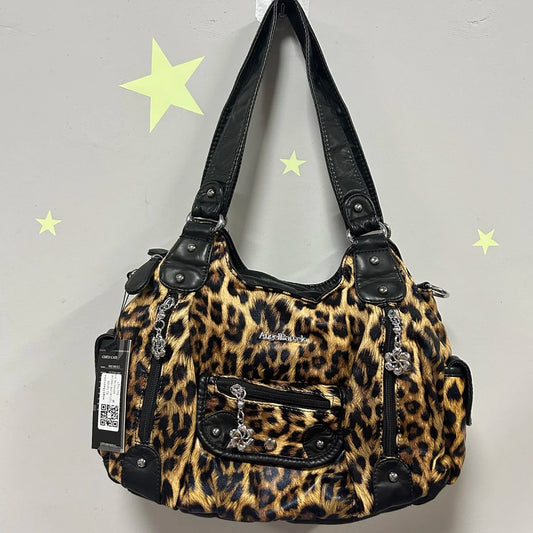 Damen-Handtasche Aus PU-Leder Mit Leopardenmuster Und Top-Handle-Design Für Alltag