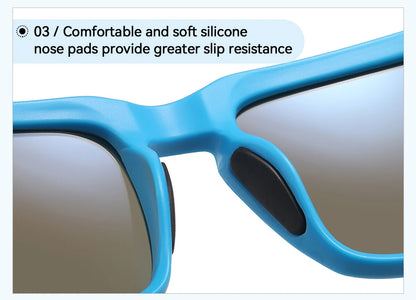 Sonnenbrille polarisiert TR90 Reißverschlussetui Unisex frische Farben