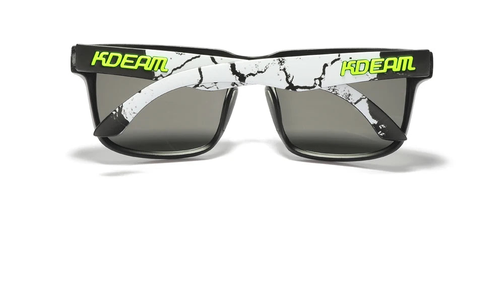 Sonnenbrille quadratisch polarisiert Reißverschlussetui 30 Farben Unisex