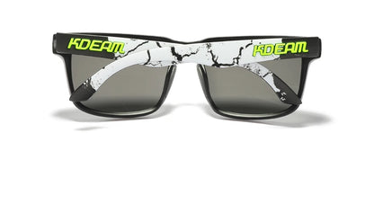 Sonnenbrille quadratisch polarisiert Reißverschlussetui 30 Farben Unisex