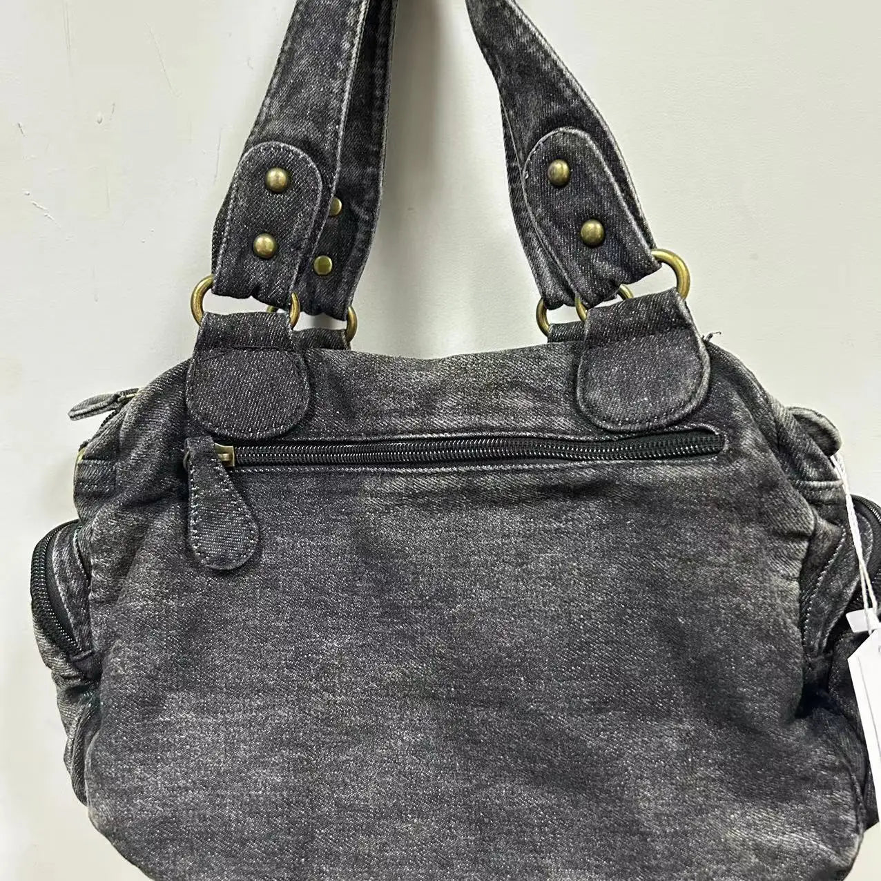Damen-Handtasche Aus Denim Mit Top-Handle Und Schultergurt Für Alltag Und Freizeit
