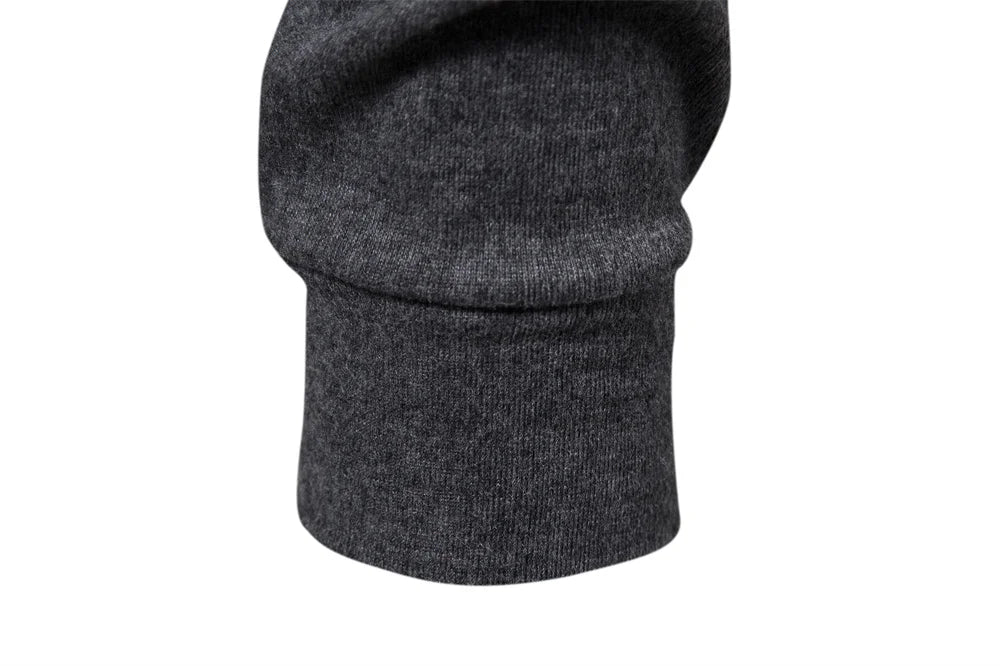 Herren T-Shirt mit hohem Kragen für lässige Herbst- und Wintermode
