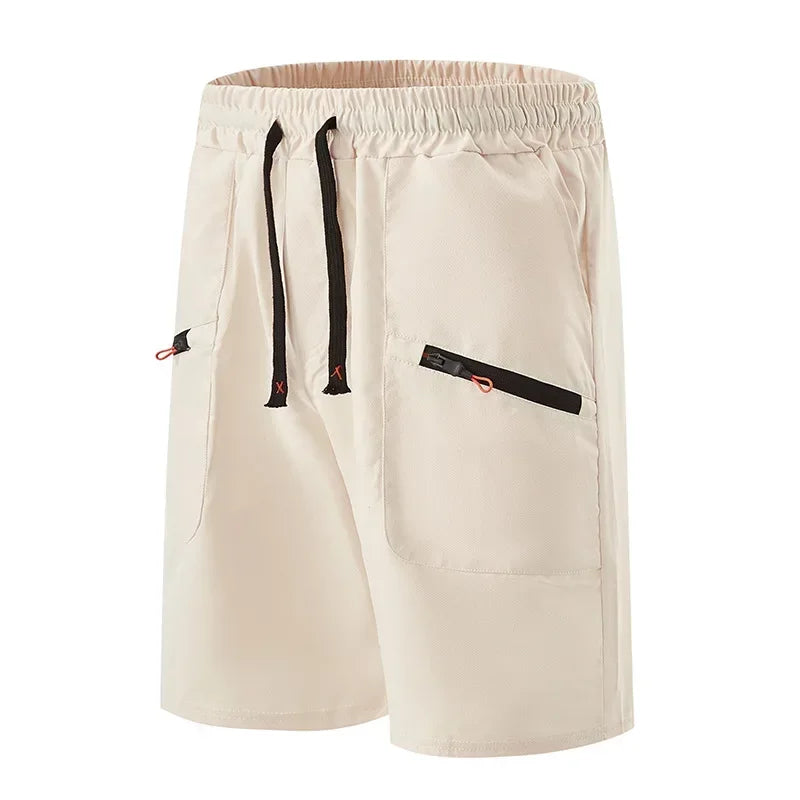 Lässige Herren-Sommershorts mit sportlichem, atmungsaktivem Design – schnelltrocknend und trendig in Uni-Farben