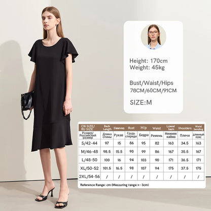 Elegantes ärmelloses A-Linien-Kleid mit Rundhalsausschnitt und luxuriösen Quasten – ideal für Abendveranstaltungen