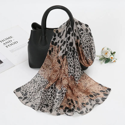 Damen Chiffon Hijab Schal gepunktet Strand Sommer Pareo Bandana muslimisch