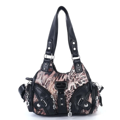 Damen-Handtasche Soft Tote Alltagstasche aus weichem Material mit Mehrfachfächern und viel Stauraum