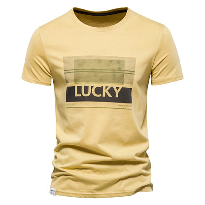 Herren T-Shirt aus 100 Prozent Baumwolle mit modischem Druck im Slim Fit
