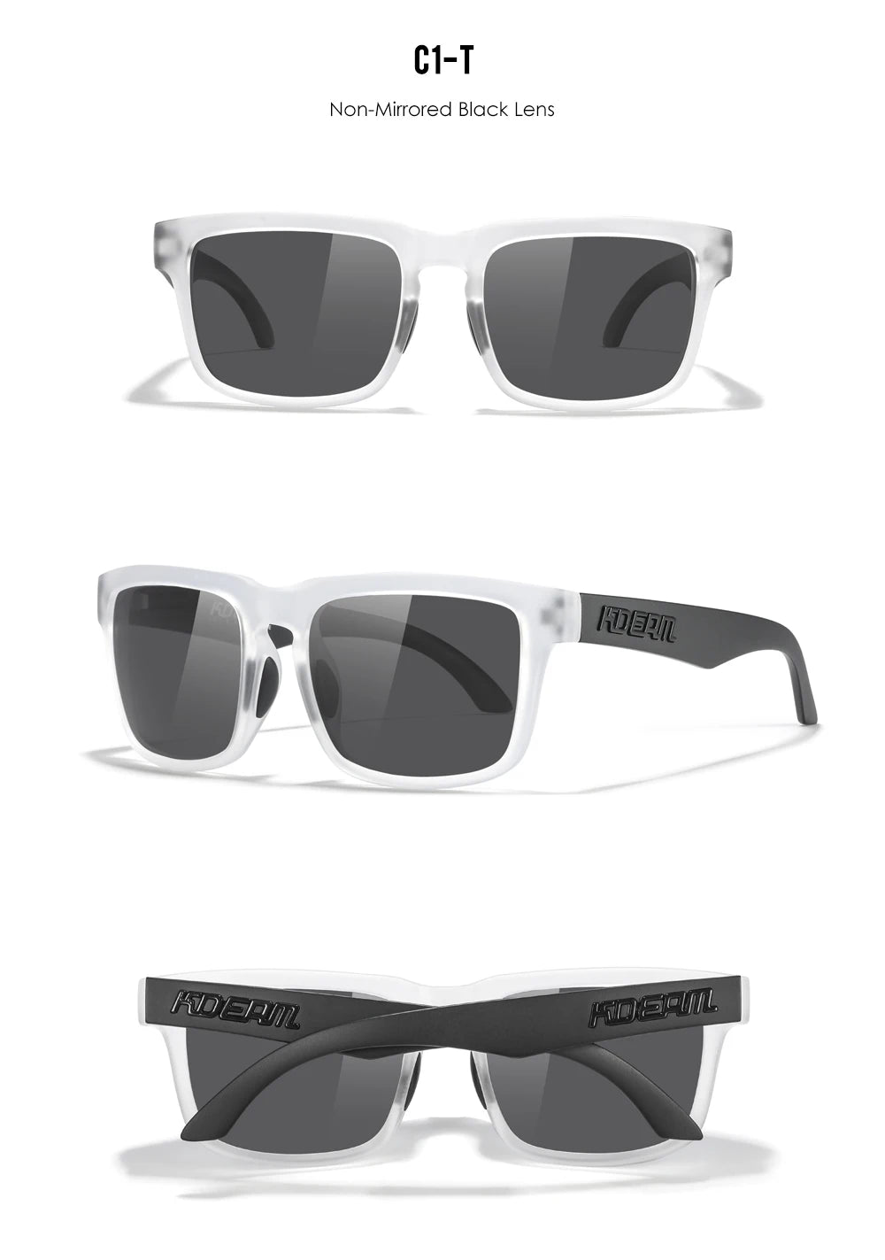 Sonnenbrille Fahren Nachtsicht polarisiert UV400 Reißverschlussetui Herren