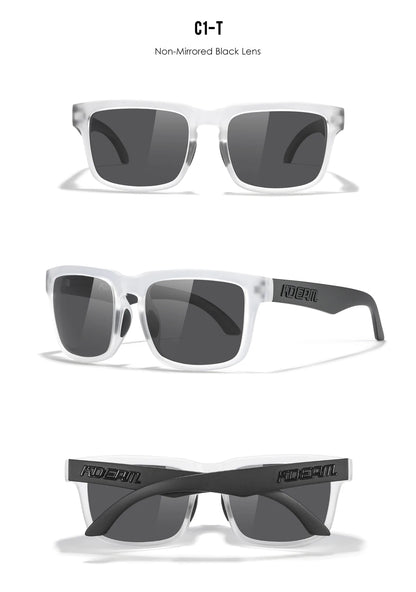 Sonnenbrille Fahren Nachtsicht polarisiert UV400 Reißverschlussetui Herren