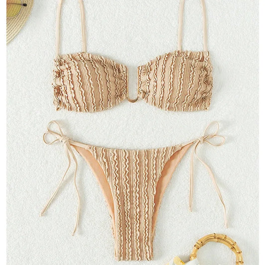Sexy Bikini-Set für Damen mit Push-up-Effekt – ideal für Strand und Pool
