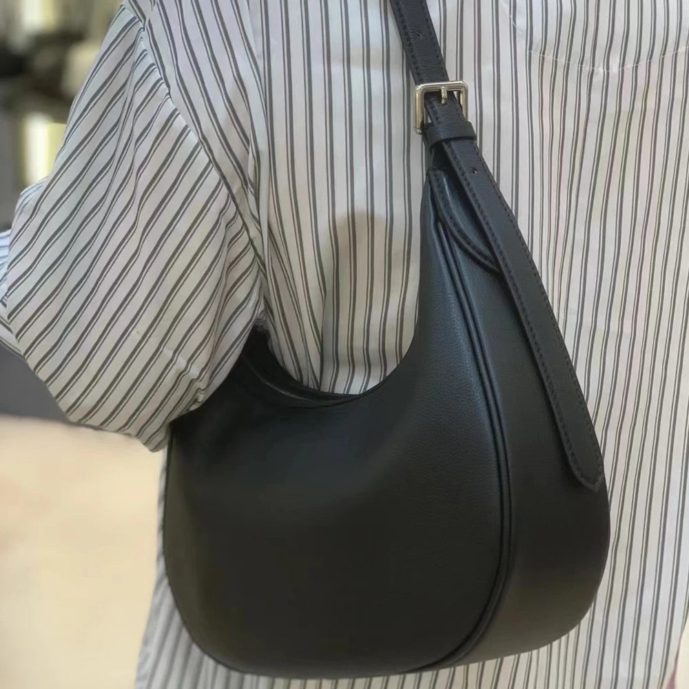 Damen Hobo Tasche aus Echtem Vollnarbigem Rindleder | Vintage Look