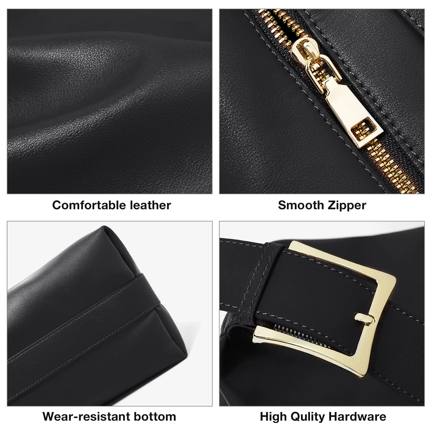 Damen Tote Tasche aus Split-Leder mit großem Fassungsvermögen Crossbody