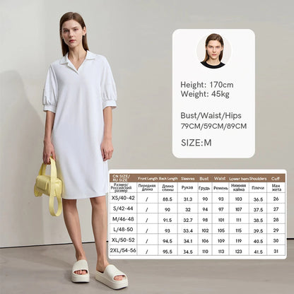 Stilvolles Einfarbiges Sommerkleid Mit Stretch Komfort Für Damen