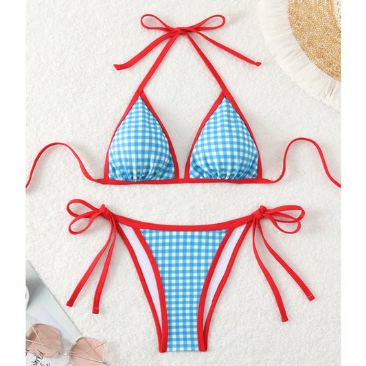 Weißes  sexy Bikini-Set mit Push-up-Effekt – ideal für Strand und Pool