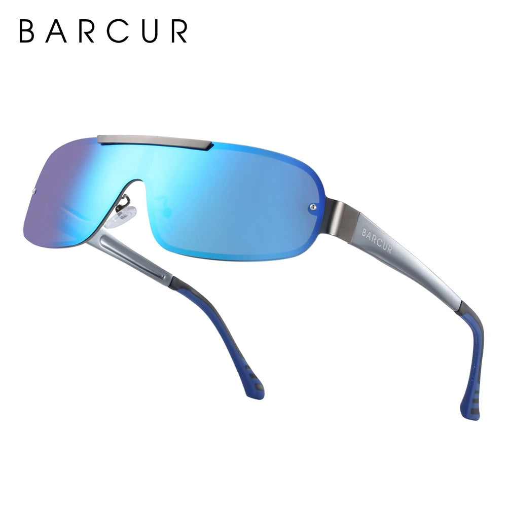 Sonnenbrille Pilot Al-Mg schmal polarisiert UV400 Sport Herren