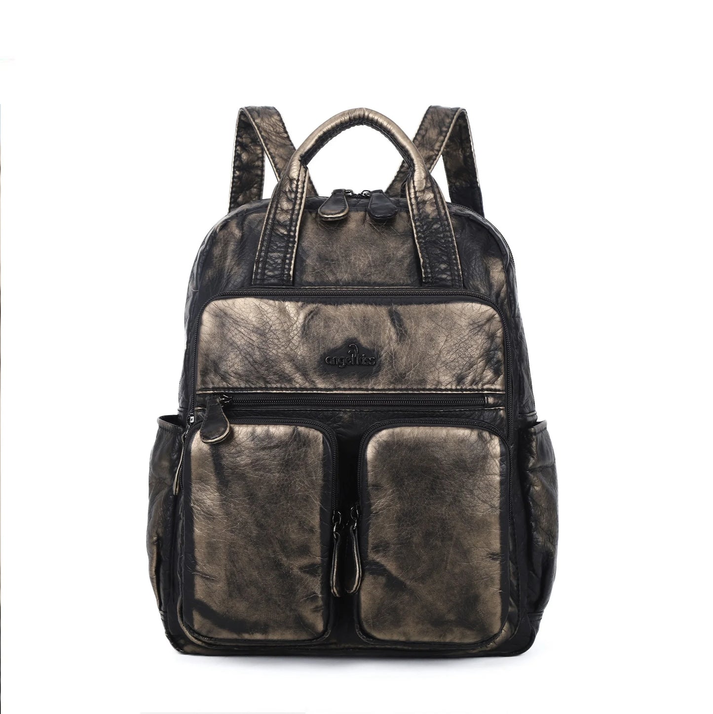 Damen-Schulrucksack Mit Mehrfachfächern Und Einfarbigem Design Für Schule Und Freizeit