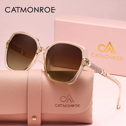 Damen-Sonnenbrille Schmetterling rosa Luxus UV400 polarisiert Geschenkbox
