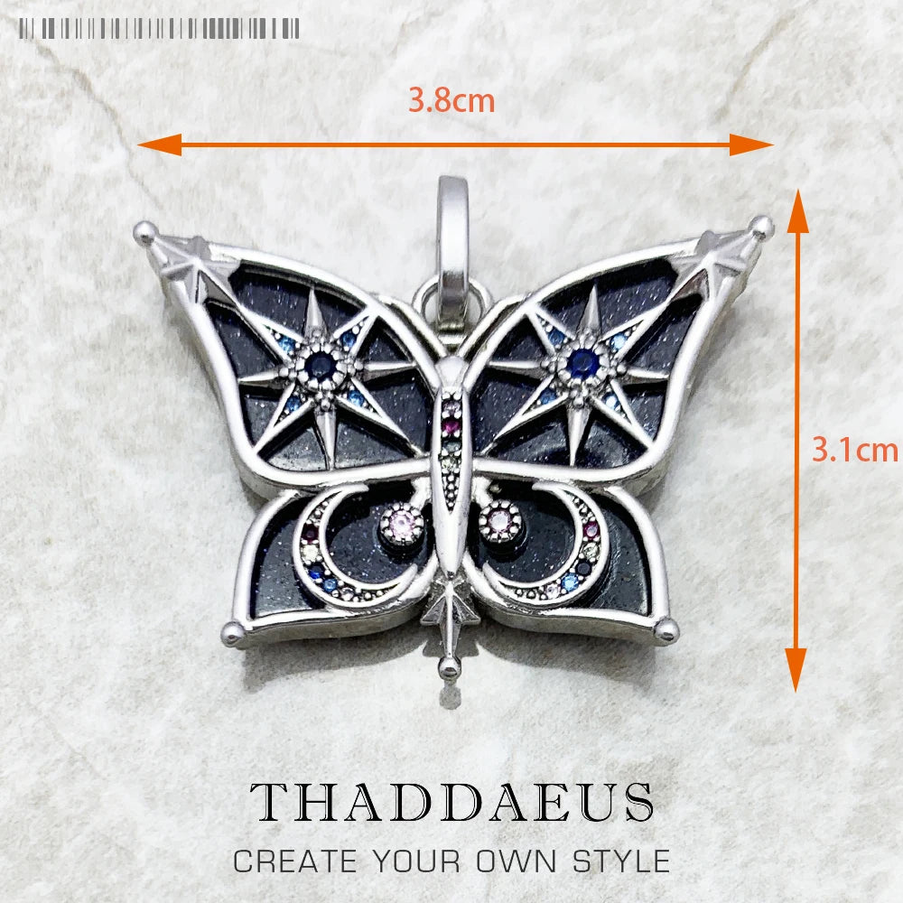 Damen-Charm-Anhänger Amulett magisch Natur Glück aus Sterlingsilber