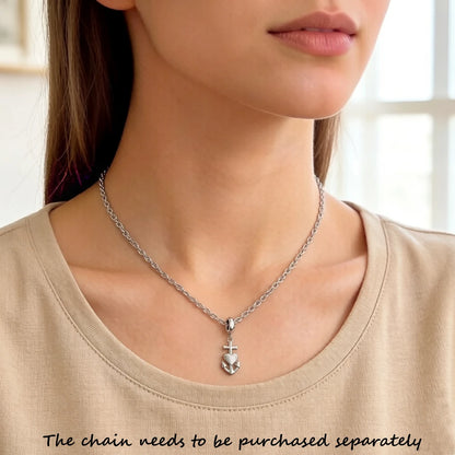 Damen-Charm-Anhänger Hope Faith Love Vintage aus Sterlingsilber