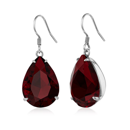 Damen-Ohrringe Tropfenform Aquamarin Blau Silber 925 Hochwertiger Luxus Schmuck Für Sie Geschenkidee