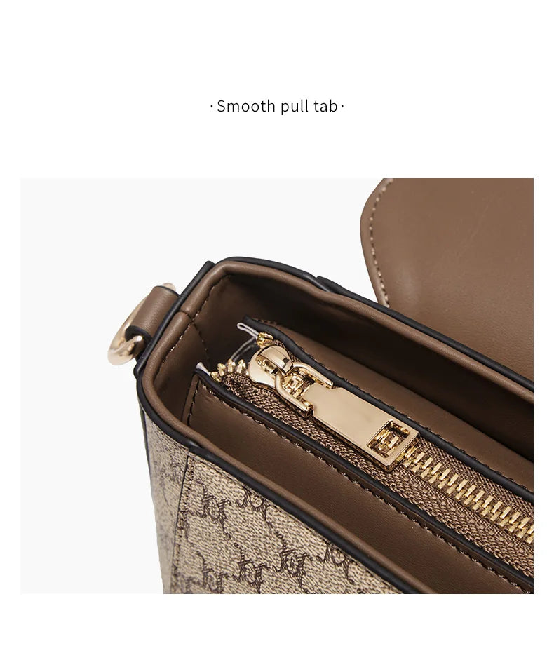 Damen Schultertasche aus PVC-Leder Crossbody-Stil für Alltag