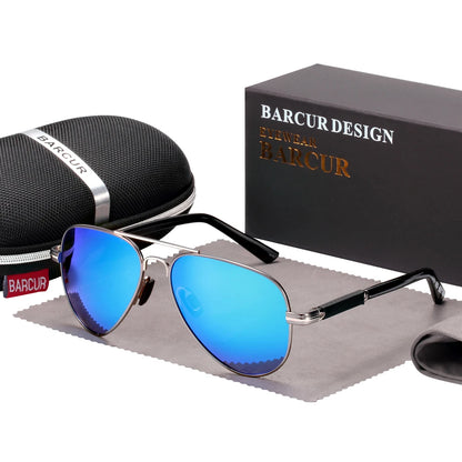 Sonnenbrille Pilot polarisiert Fahren Herren Spiegel