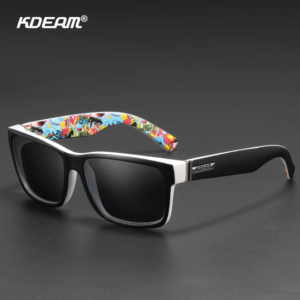 Sonnenbrille Sport polarisiert photochrom Fahren auffällige Farben Hartbox