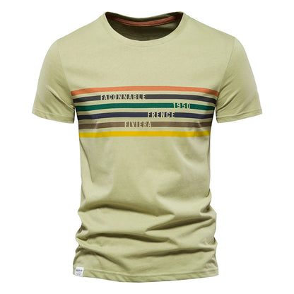 Herren T-Shirt aus Baumwolle im modischen Design für den Sommer