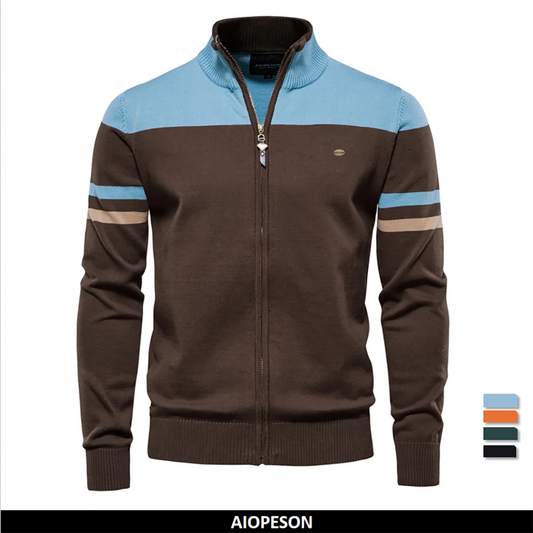 Herren-Sweatshirt aus Baumwollmischung mit Rundhalsausschnitt und einfarbigem Design – ideal für Freizeit und Sport.