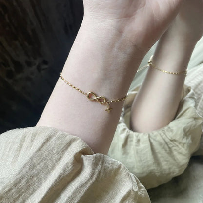 Damen-Armband Stern und Symbol aus Edelstahl