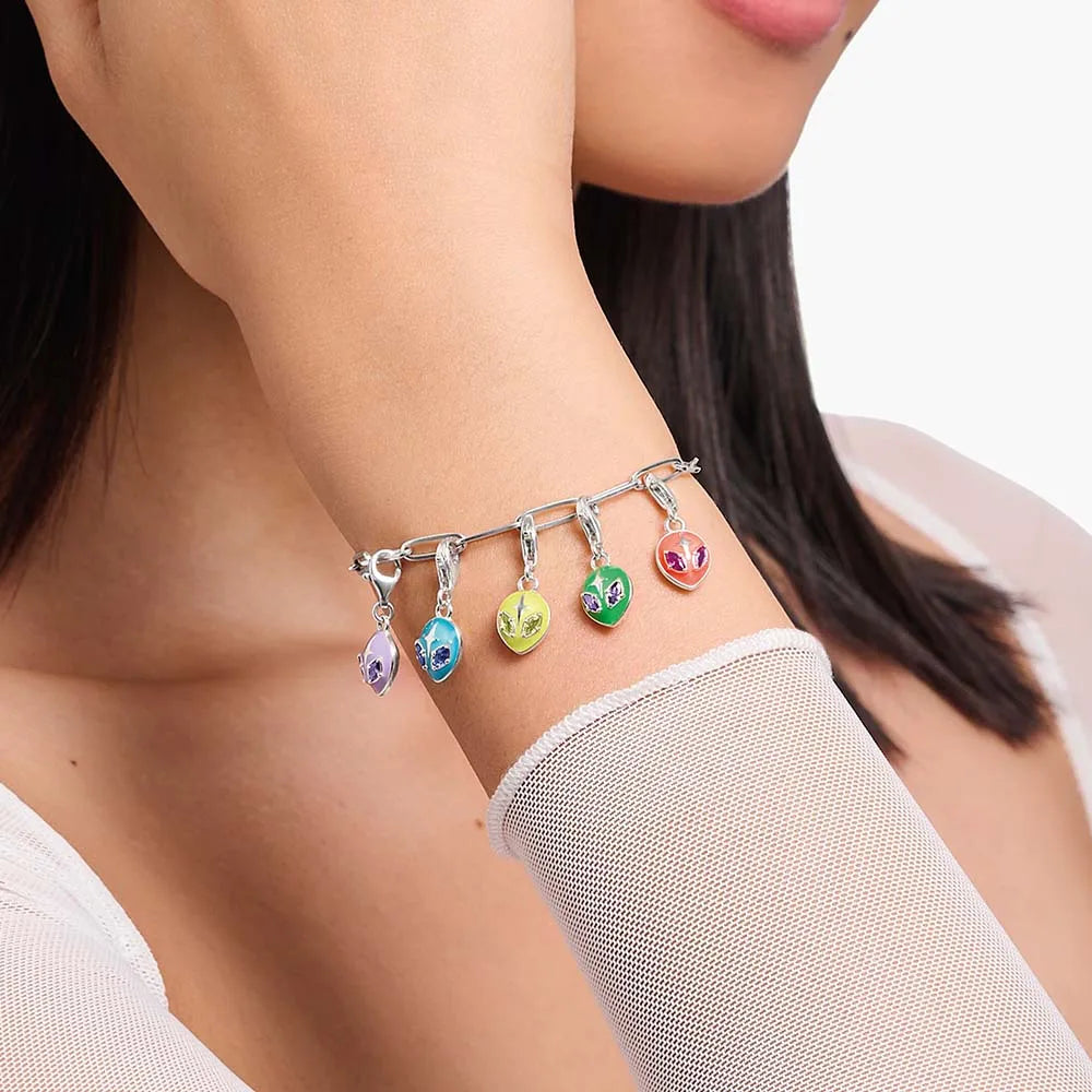 Damen-Charm-Anhänger Alien trendig aus Sterlingsilber