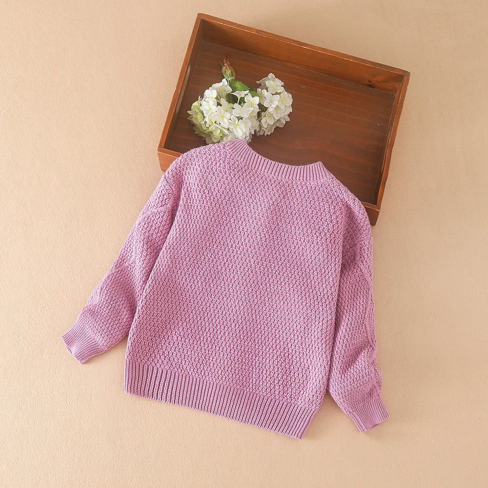 Baby Mädchen Stricken Pullover Kinder Strickjacken Oansatz Frühling Herbst Pullover Strickjacken Mantel Kinder Nette Kleidung