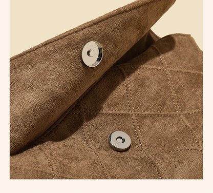 Damen Schultertasche mit großem Fassungsvermögen im Retro-Look