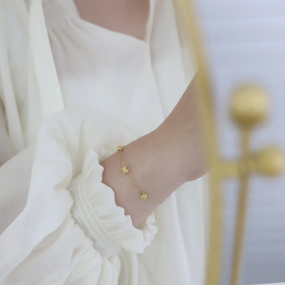 Damen-Armband minimalistisch mit Spacer-Perlen
