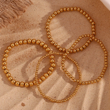 Damen-Perlenarmband mit Farbverlauf aus Edelstahl