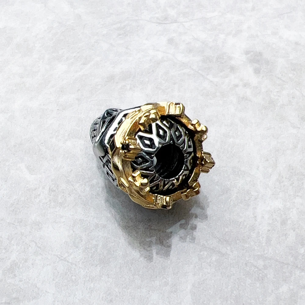 Damen-Charm-Anhänger Totenkopf Krone Karma Punk aus Sterlingsilber