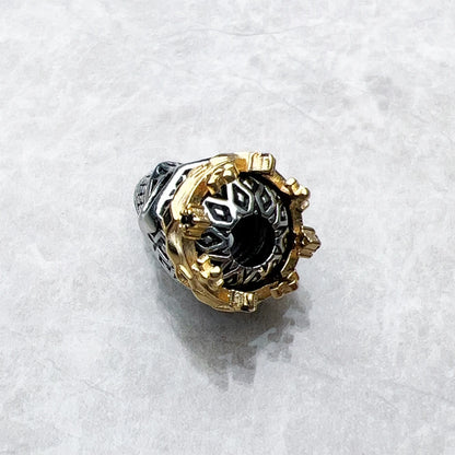 Damen-Charm-Anhänger Totenkopf Krone Karma Punk aus Sterlingsilber
