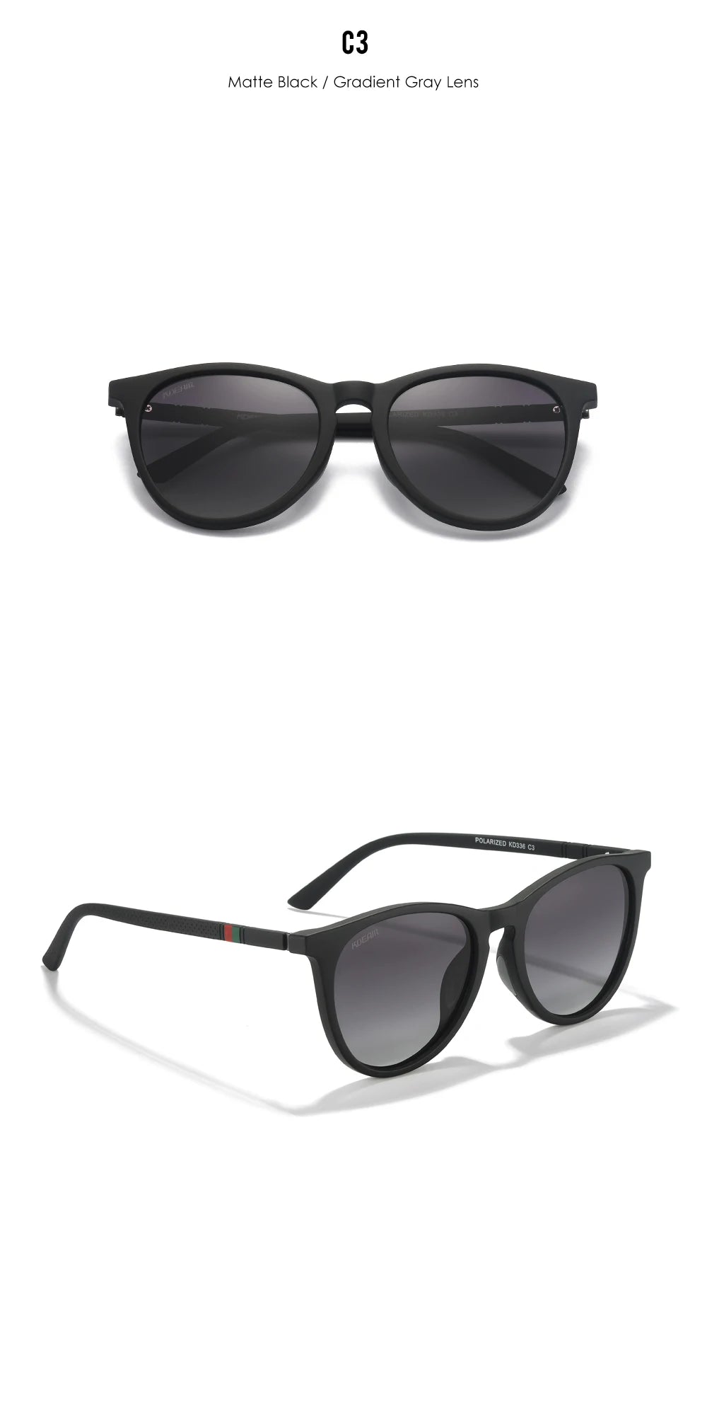 Damen-Sonnenbrille Vintage photochrom polarisiert Reisen Fahren Wandern