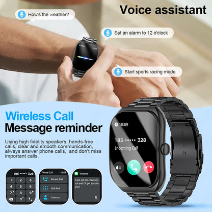 Lige neue 3d gebogene Bildschirm Smartwatch 2.01 Smartwatch "Bluetooth Anrufe Uhren Männer Frauen Fitness Armband benutzer definierte Uhr Gesicht