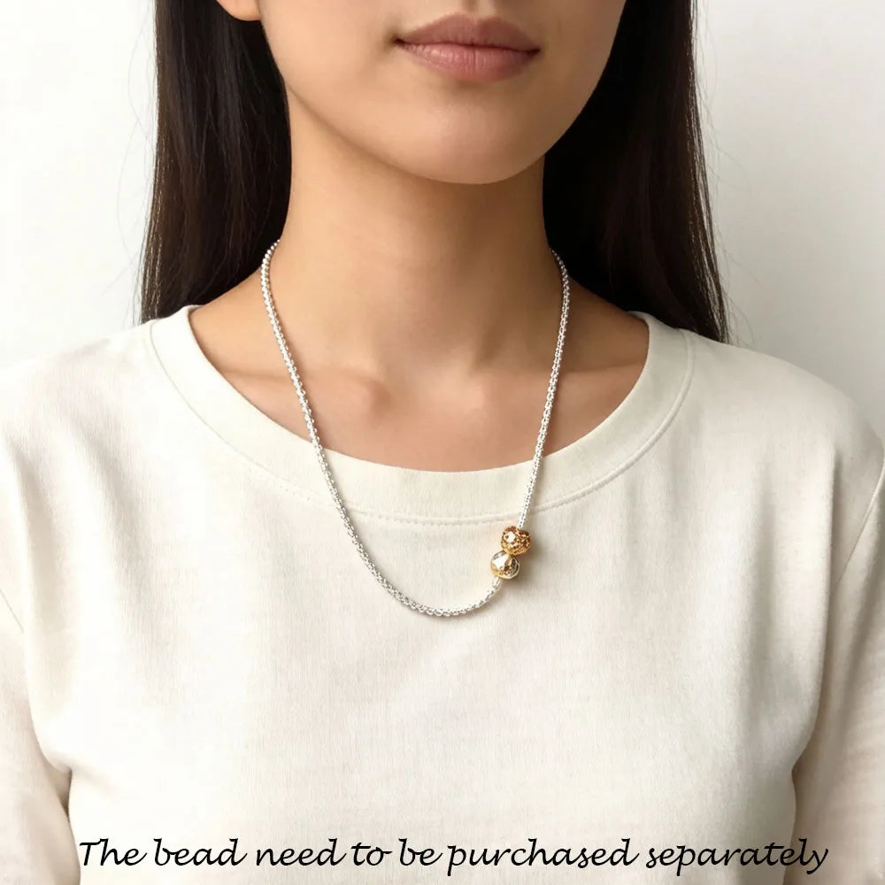 Damen-Halskette Basic Roségold Gliederkette aus Sterlingsilber