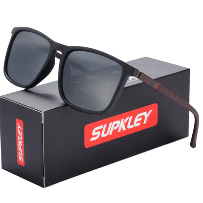 Sonnenbrille Sport quadratisch polarisiert leicht Herren Original-Etui B