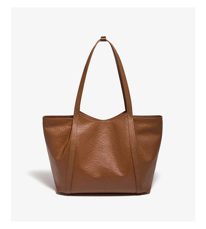 Damen-Tote-Tasche aus Rindleder mit großer Kapazität und leichtem Gewicht für Pendeln und Alltag